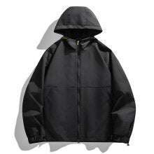 Herren Leichte Urban-Softshell Kapuzenjacke mit minimalistischer Nahtführung und verdecktem Reißverschluss Drune