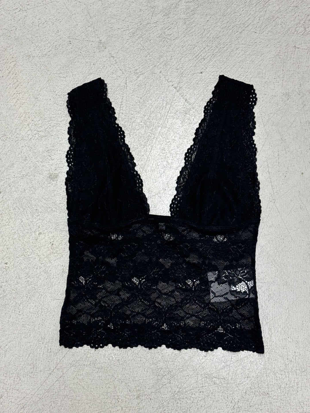 Damen Spitzen-Bustier mit tiefem V-Ausschnitt und eleganten Rüschendetails Drune