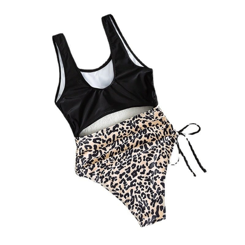 Damen Cut-Out Badeanzug mit modischem Leoprint Drune