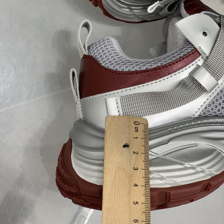Damen Futuristische Wedge-Chunky-Sneaker mit Mesh‑Einsätzen und verstärkter Profilsohle Drune