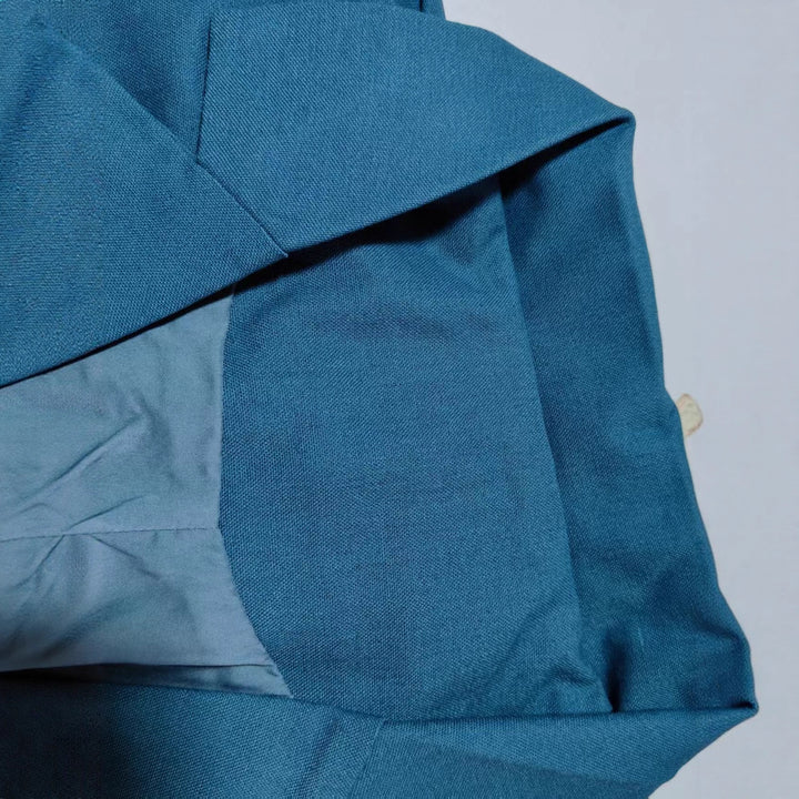 Damen Leichter Leinenblazer mit lockerer Passform und aufgesetzten Taschen Drune