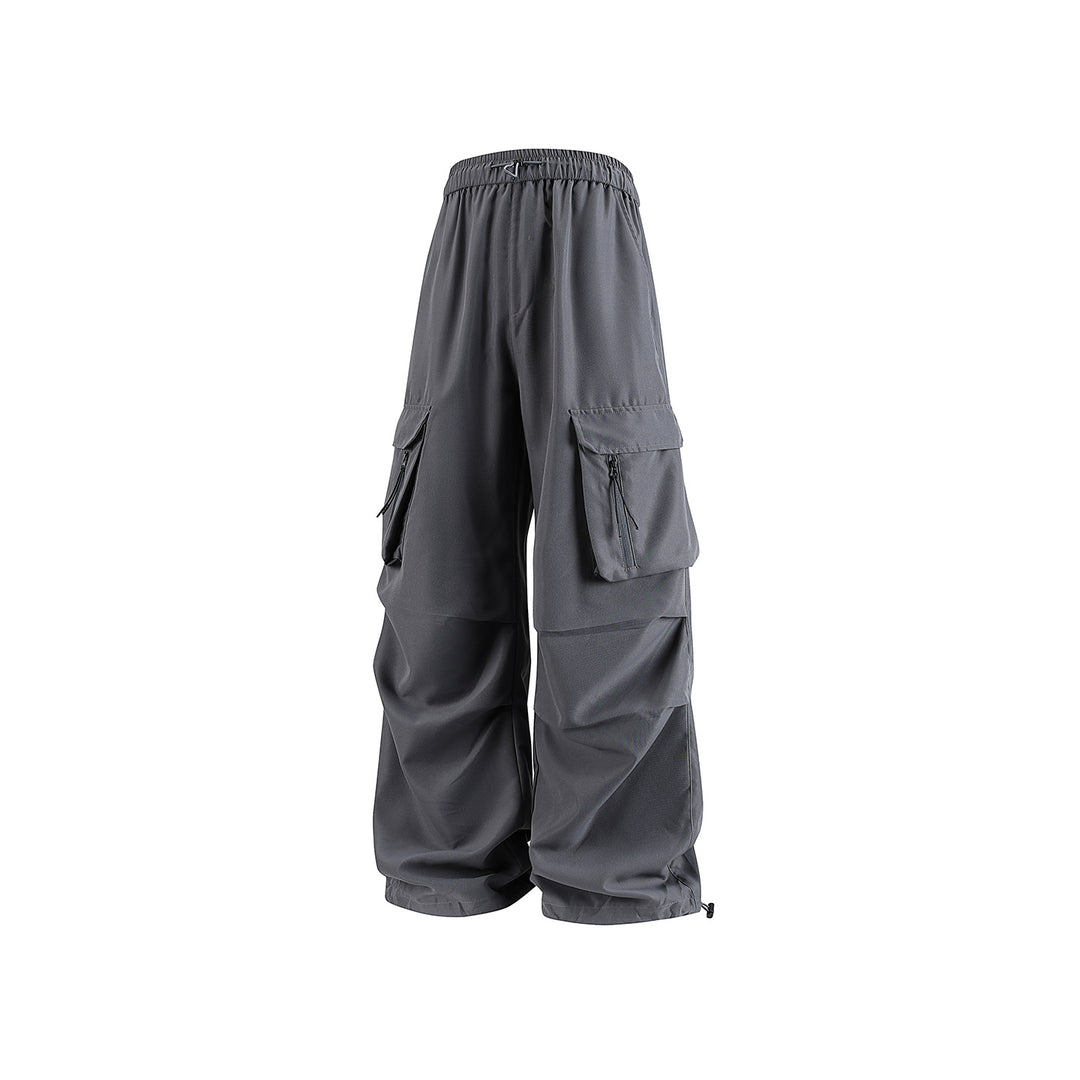 Herren Weite Tech‑Cargo‑Hose mit Elastikbund, Multifach‑Cargotaschen und Kordelabschluss Drune