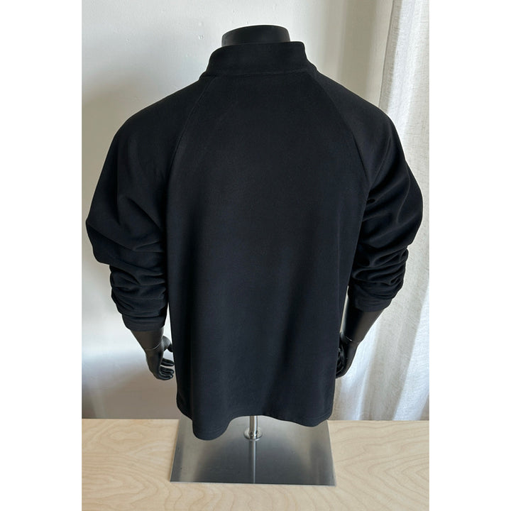 Damen modischer Stehkragen Pullover mit Reißverschluss Drune