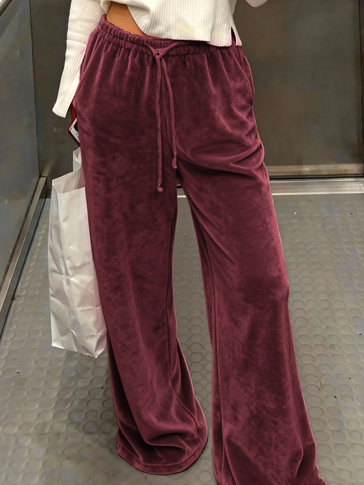 Damen Gemütliche und elegante Samthose Drune