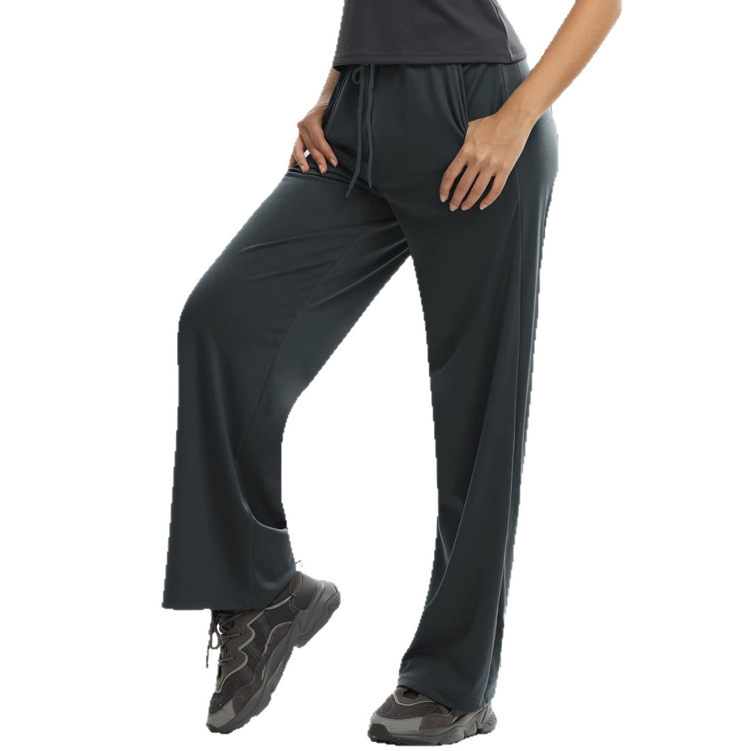 Damen Weit geschnittene Lounge-Jogginghose aus Soft-Jersey mit Kordelzug und Seitentaschen Drune
