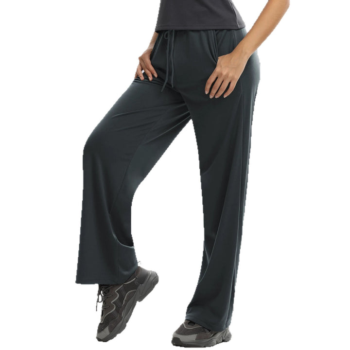 Damen Weit geschnittene Lounge-Jogginghose aus Soft-Jersey mit Kordelzug und Seitentaschen Drune