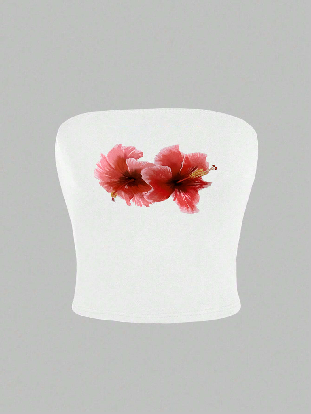 Damen Bandeau-Top mit fröhlichem Gespenster-Motiv Drune