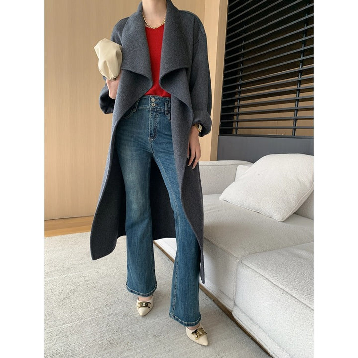 Damen Flared Jeans im vintage Stil mit hohem Bund und schmeichelndem Schnitt Drune