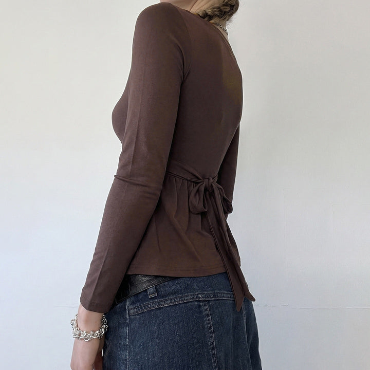 Damen Stillfreundliches Wickelshirt mit Spitzen‑Einsatz, Stickerei und Empire‑Taillierung Drune