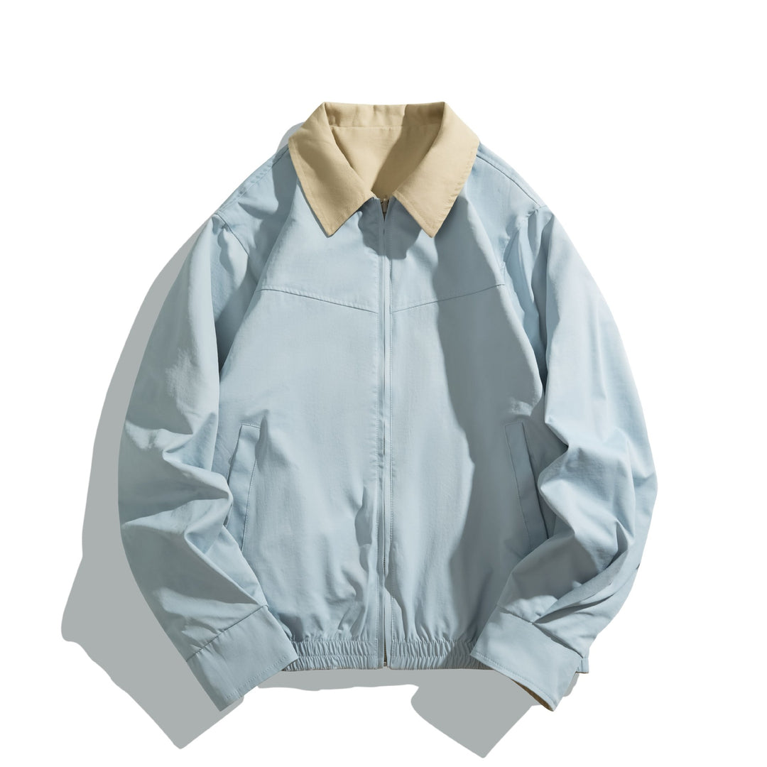 Unisex Kurz geschnittener Boxy‑Blouson mit kontrastkragen und leichter Wattierung Drune