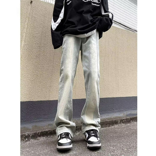 Herren weite Street-Style Jeans mit einzigartigem Design Drune