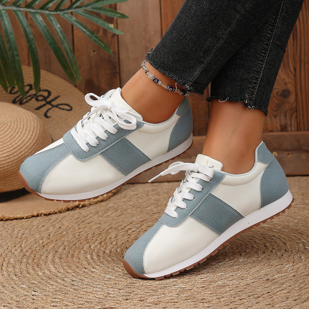 Damen Sportliche Freizeit Sneakers mit strapazierfähigem Obermaterial und rutschfester Sohle Drune