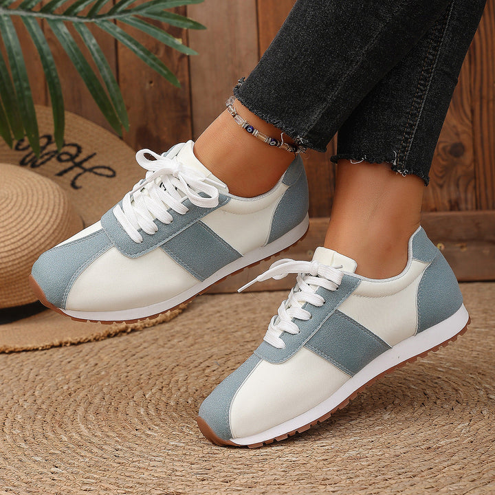 Damen Sportliche Freizeit Sneakers mit strapazierfähigem Obermaterial und rutschfester Sohle Drune