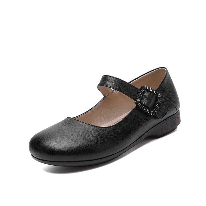 Damen Mary Jane Schuhe mit dekorativer Schnalle und komfortablem Blockabsatz Drune