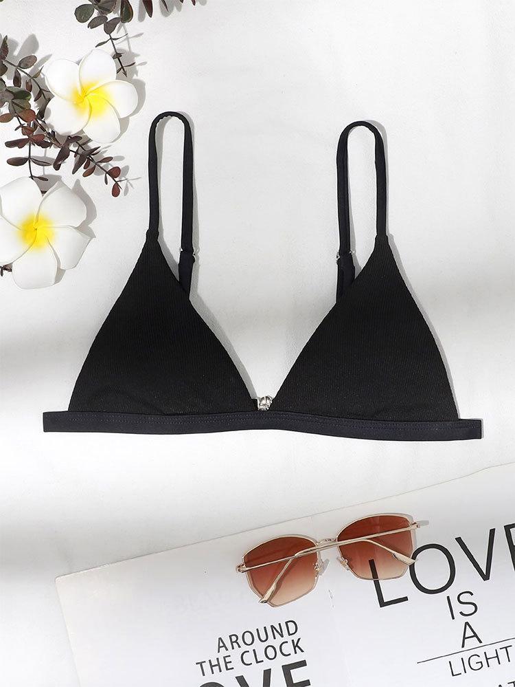 Damen Triangel-Bikini-Oberteil mit verstellbaren Trägern und schickem Design Drune