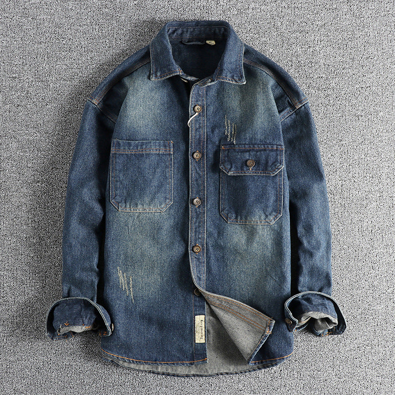 Herren Denim Überhemd Drune