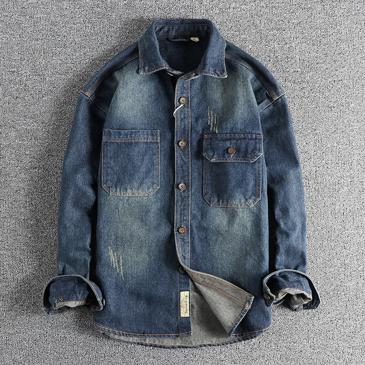 Herren Denim Überhemd Drune