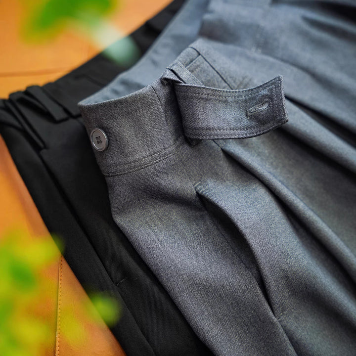 Damen Elegante und weit geschnittene Hochtaillierte Anzughose Drune