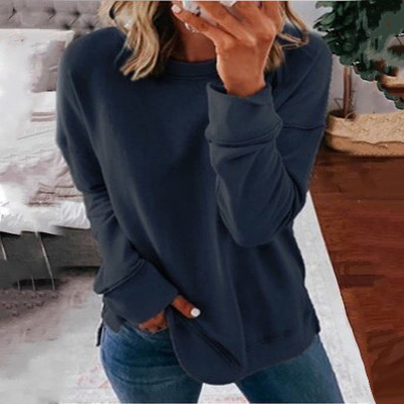 Damen Kreatives Sweatshirt mit Farbklecks-Design Drune