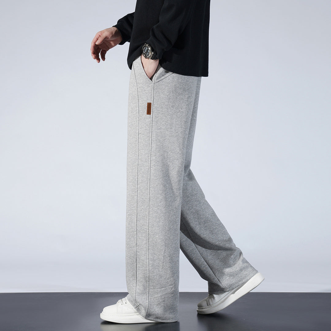 Damen Weite Lounge-Sweathose mit Tunnelzug und geradem Bein Drune