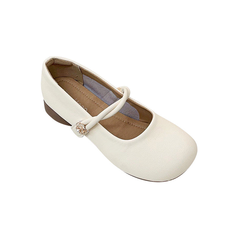 Damen Ballerinas mit dekorativem Riemchen und kleiner Verzierung Drune