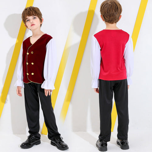 Jungen-Märchenkostüm mit detailverliebt Shirt und Hose Drune
