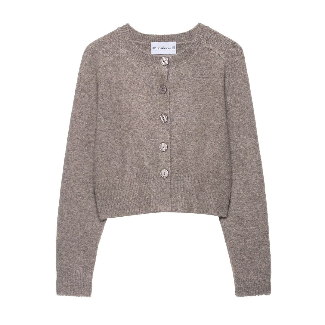 Damen Strickjacke mit Knopfleiste und lässigem Schnitt Drune