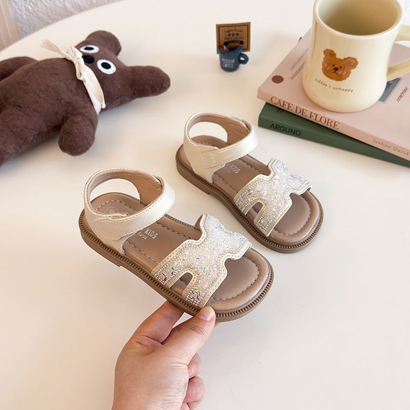 Kids Funkelnde Sommer-Sandalen Drune