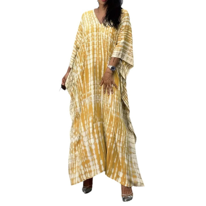 Damen Kaftan mit zeitgenössischem Muster und luftigem Schnitt Drune