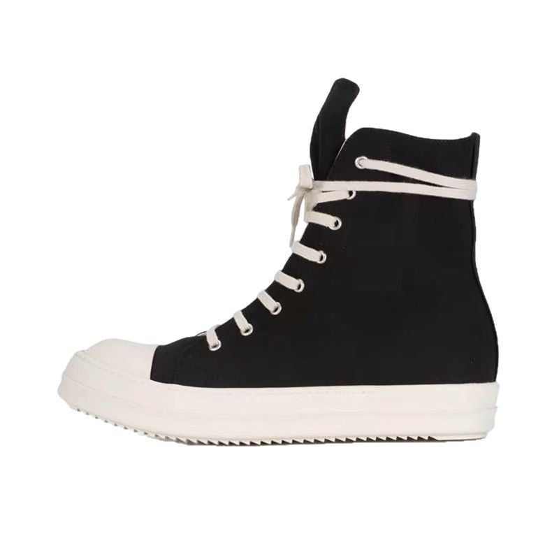 Herren High-Top Plateausneaker mit Reißverschluss und dicker Gummiplattform Drune
