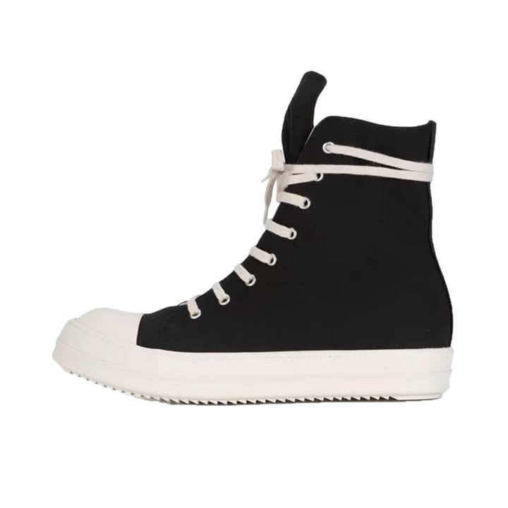 Herren High-Top Plateausneaker mit Reißverschluss und dicker Gummiplattform Drune