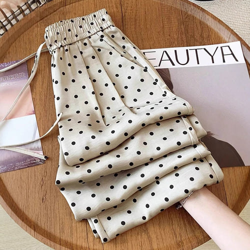 Damen Polka Dots Hose Drune