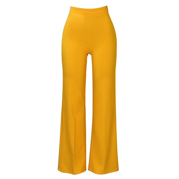 Damen Elegante und figurbetonte High-Waist-Hosen Drune