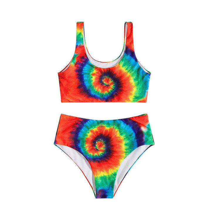 Damen Sportliches Tie-Dye Bikini-Set Drune
