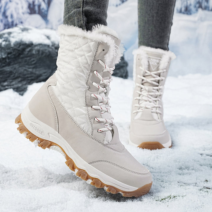 Damen Winterstiefel mit isolierendem Innenfutter und rutschfester Außensohle Drune
