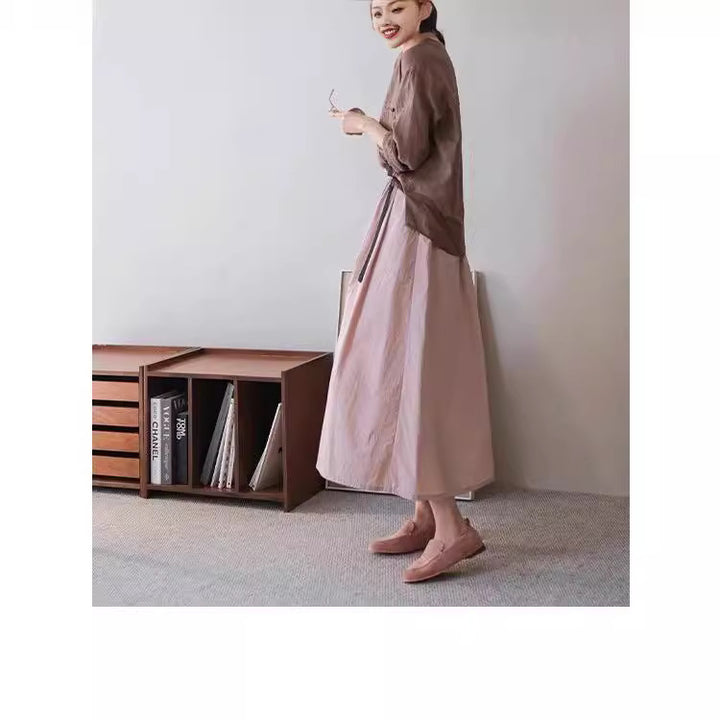 Damen Elegante und lässige Maxiskirt Drune