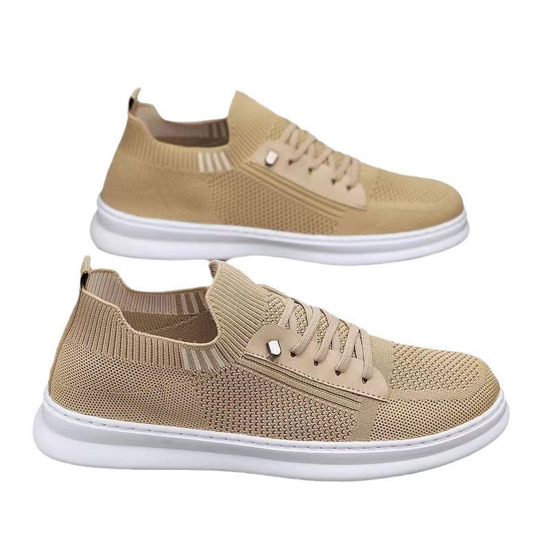Damen Sportliche Sneakers mit atmungsaktiver Strickoberfläche und flexibler Sohle Drune