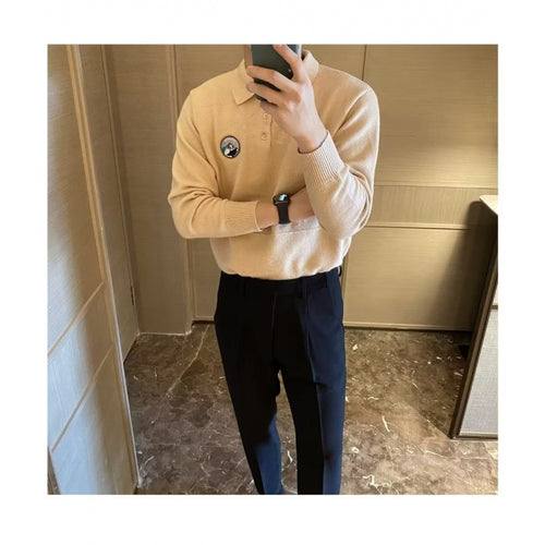 Herren lässiger Polo-Pullover aus hochwertigem Material Drune
