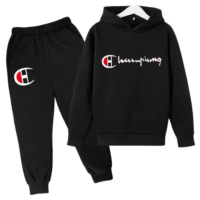 Unisex nan Kapuzenpullover mit Jogginghose Freizeitset Drune