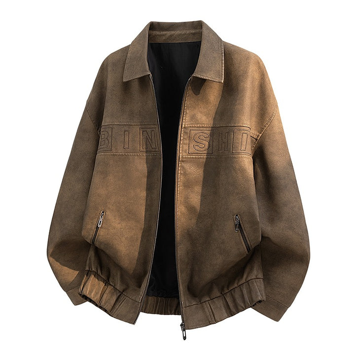 Herren Freizeit Lederjacke Drune