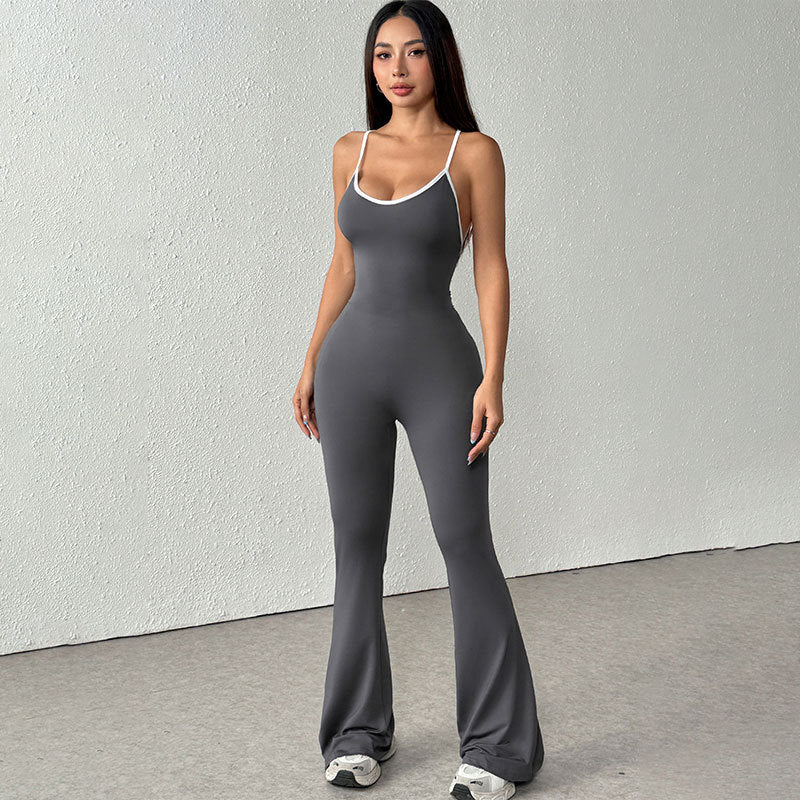 Damen Overall mit Spaghettiträgern Drune