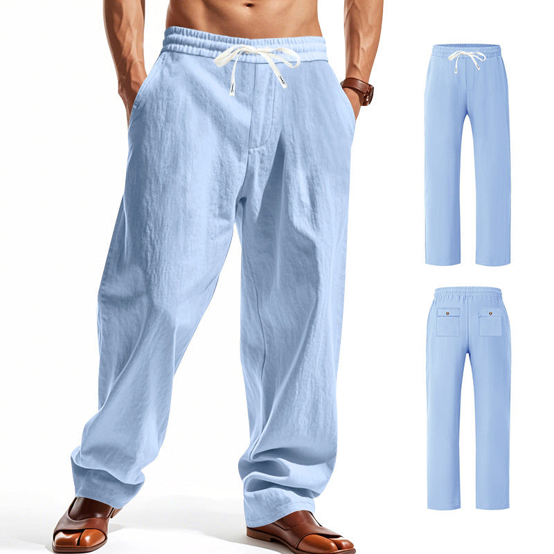 Herren Bequeme Freizeithose mit verstellbarem Bund und praktischen Taschen Drune