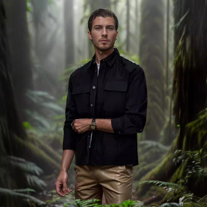 Herren lässige Sommerjacke mit Windschutz Drune