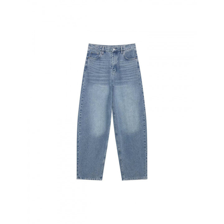 Damen Hochtaillierte weite Streifenjeans im Retro‑Look Drune