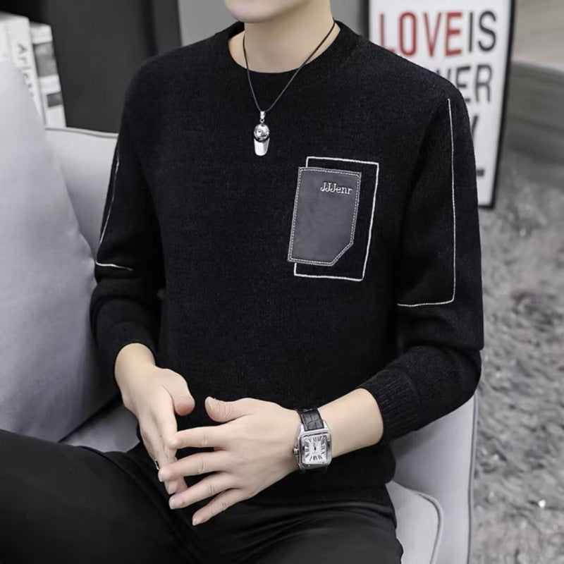 Herren Bequemer Strickpullover mit praktischen Taschen Drune