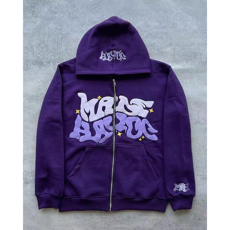 Damen Kapuzenjacke mit grafischem Schriftzug und lässigem Schnitt Drune
