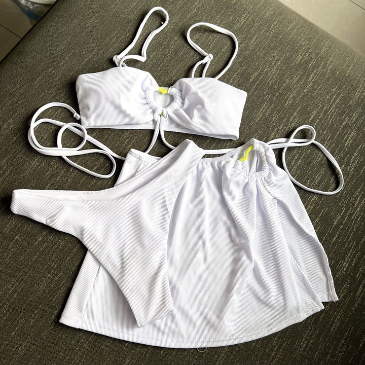 Damen Stylish Bikini-Set mit verspieltem Rock Drune