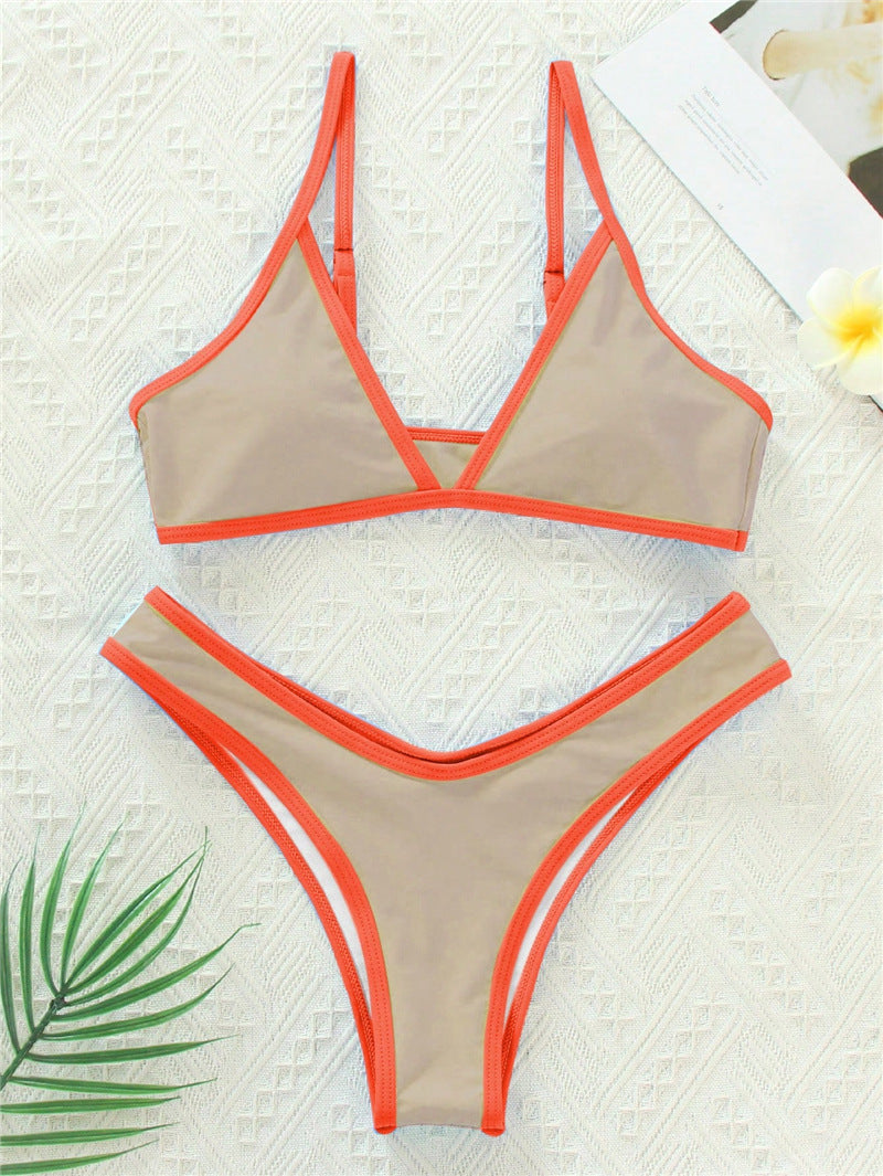 Damen Triangel-Bikini mit eleganter Naht und sportlichem Schnitt Drune