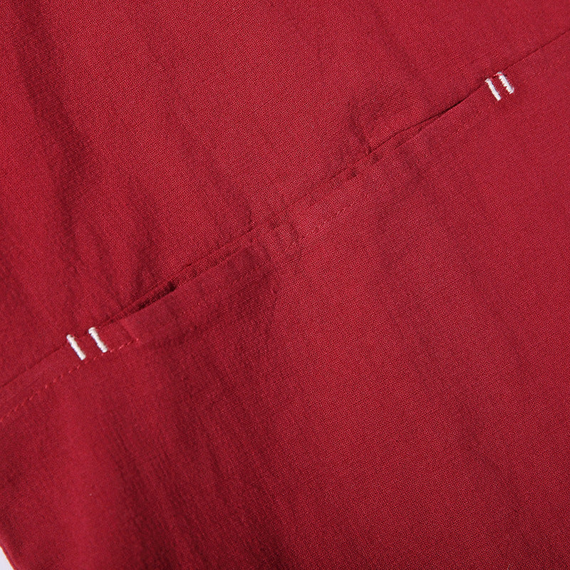 Unisex Kimono-Jacke im Oversize‑Schnitt aus leichter Baumwollmischung mit Bindegürtel Drune