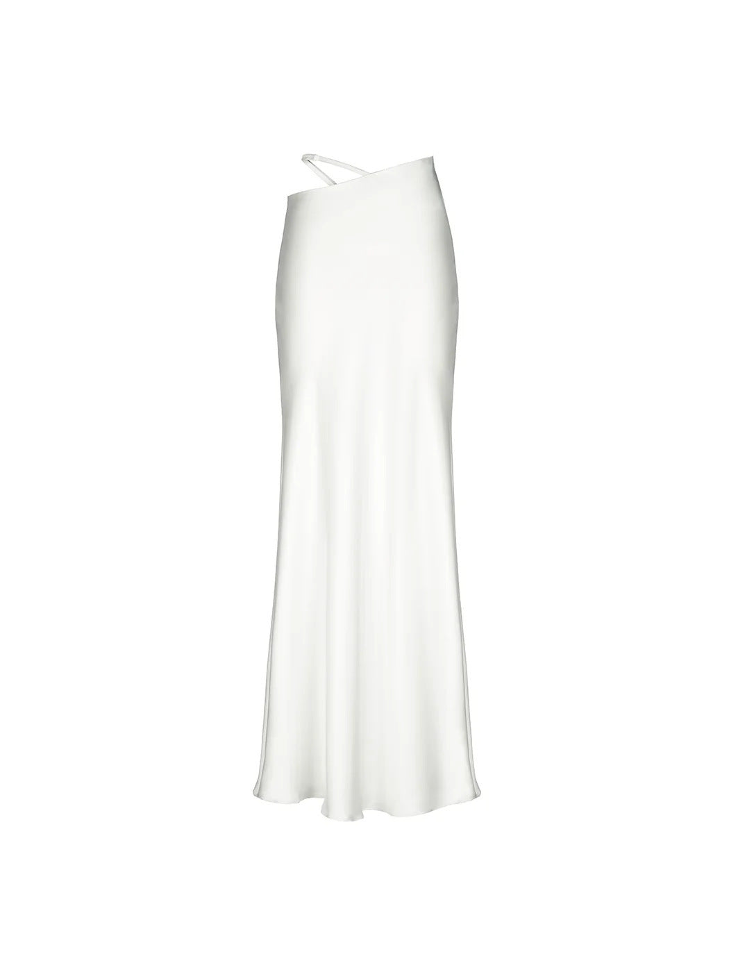 Damen Elegantes Maxikleid mit schulterfreiem Design und seidigem Finish Drune